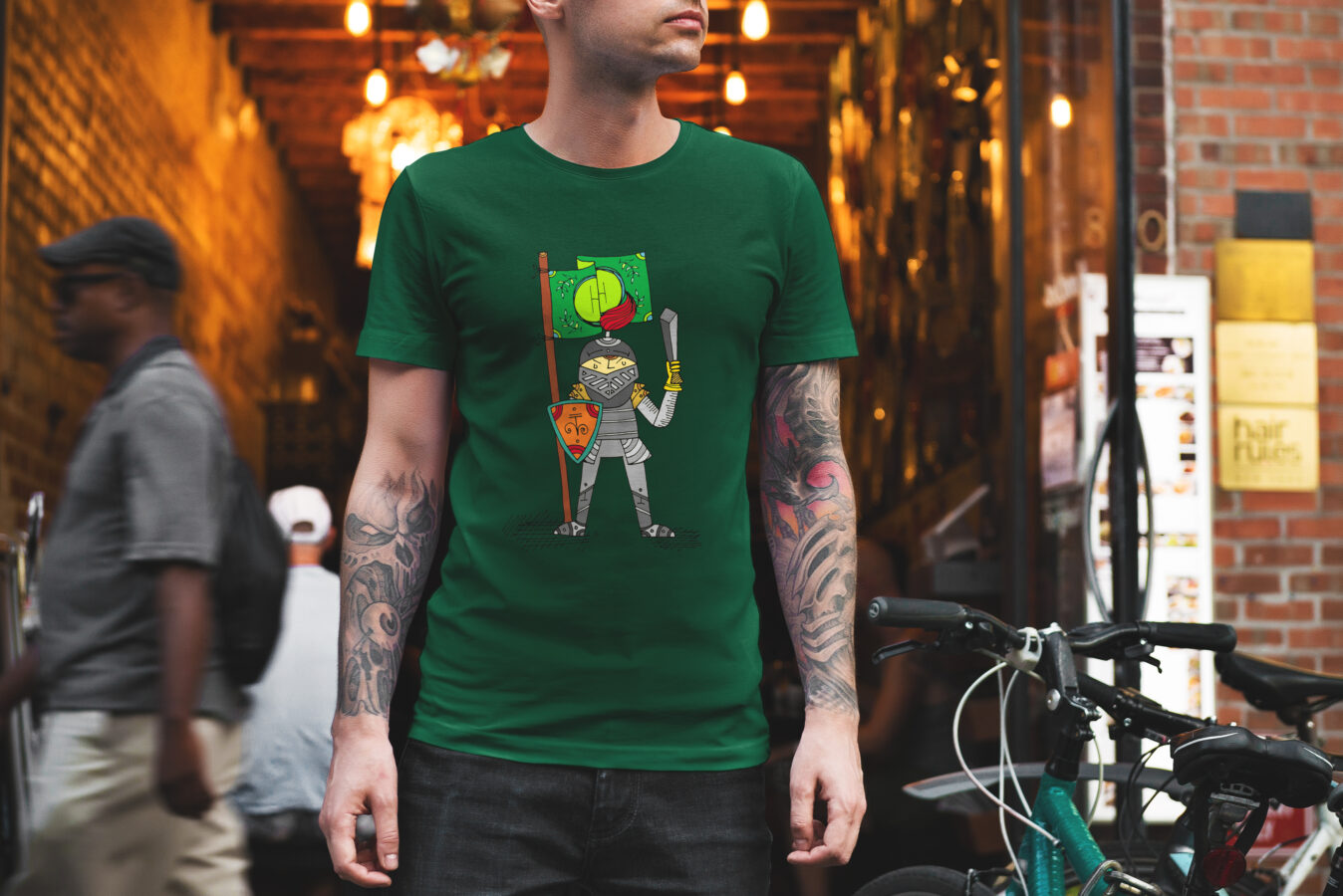 Mockup homem guerreiro