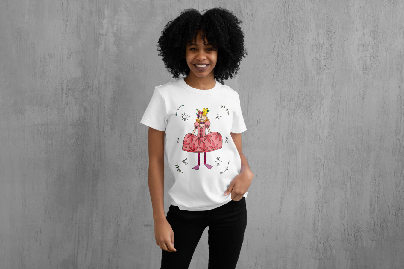 Mockup mulher dama